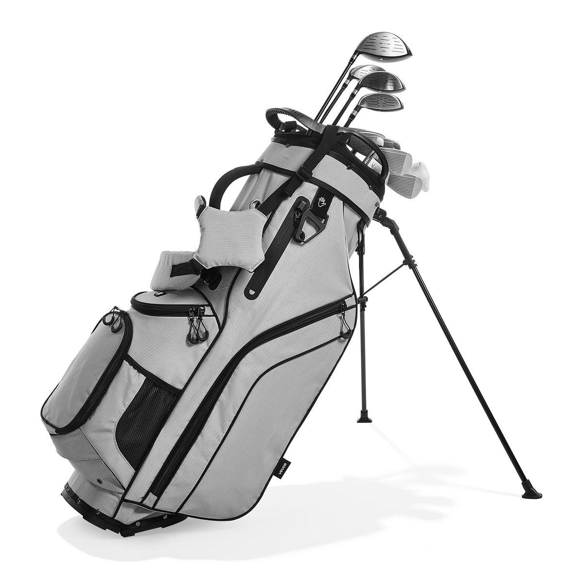 14-Way Golf Cart Bag with Dual Shoulder Straps & Rain Hood – Men & Women