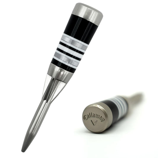 Golf Divot Repair Tool with Ferrule - Silver Callaway Style