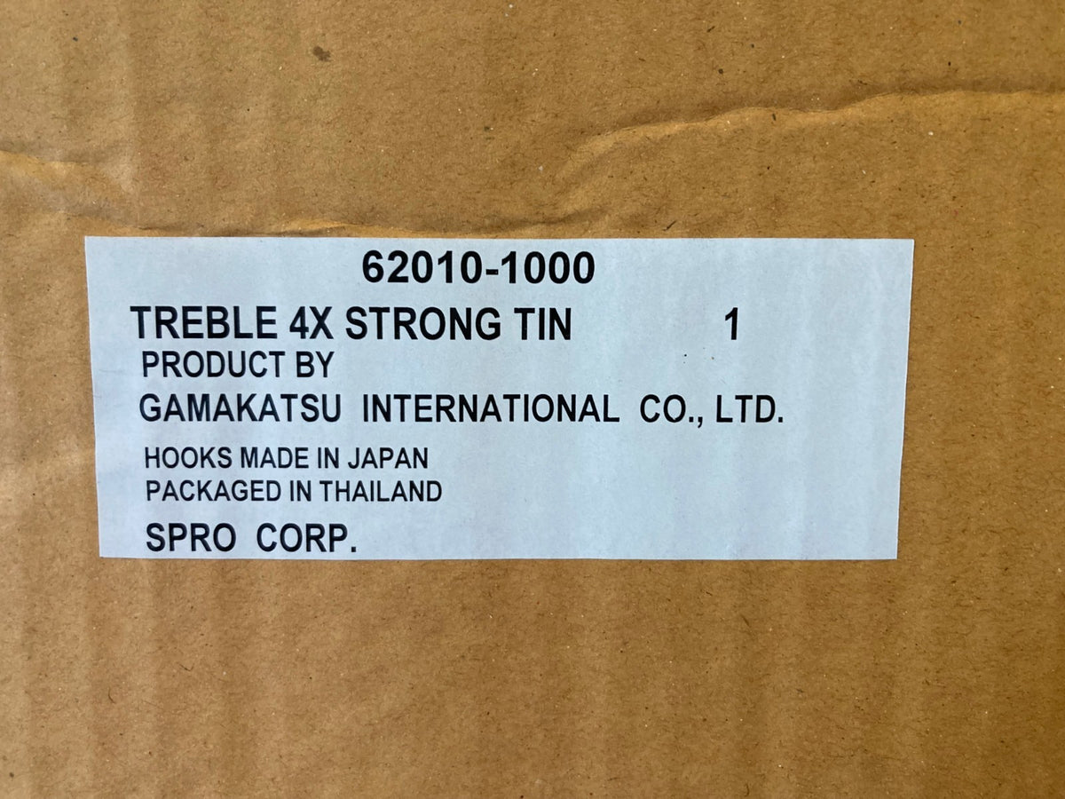Gamakatsu 4X Strong Size 1 Treble Hooks – Saltwater & Freshwater Fishing