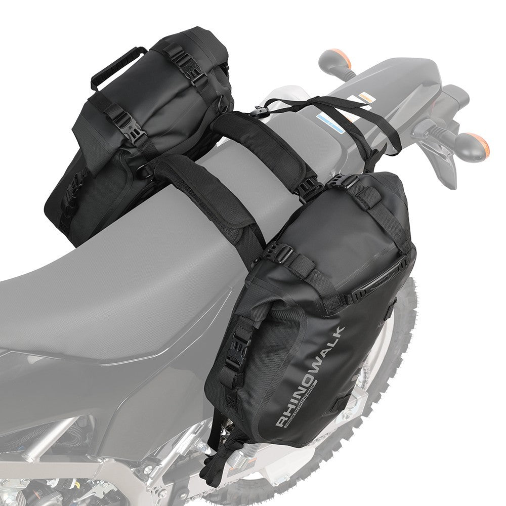 Motorcycle Waterproof Double Side Bag 18L/28L/48L Universal Black