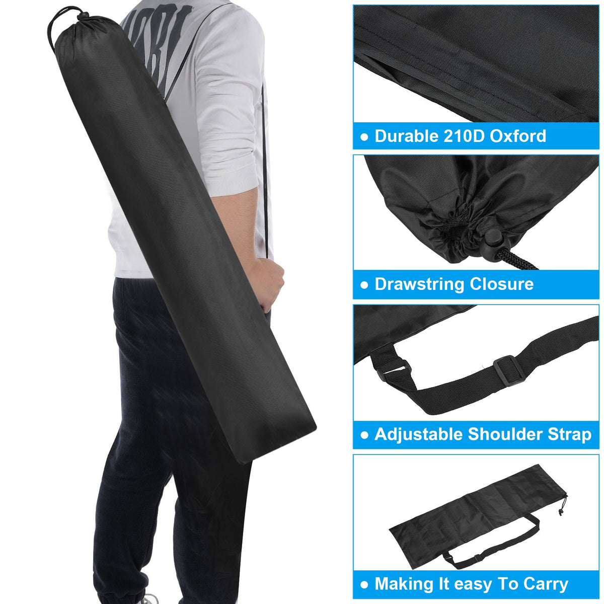 Camping Chair Carry Bag 38x10 Inch Folding Tripod Storage Bag with Handle