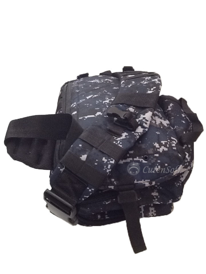 18-Inch Tactical Sling Backpack for Hunting Camping Hiking Navy Blue