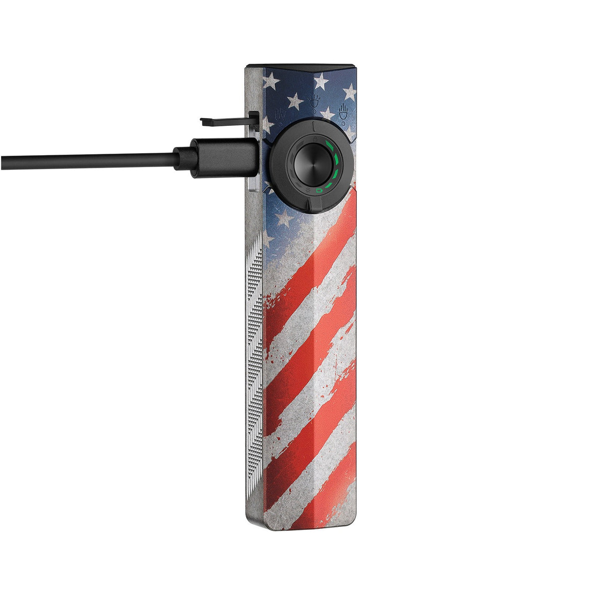 Rechargeable LED Flashlight with Laser and UV Mode, 1500 Lumens