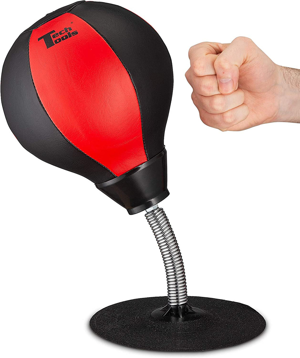 Desktop Punching Bag for Stress Relief with Suction Base and Pump - Office Desk Accessory