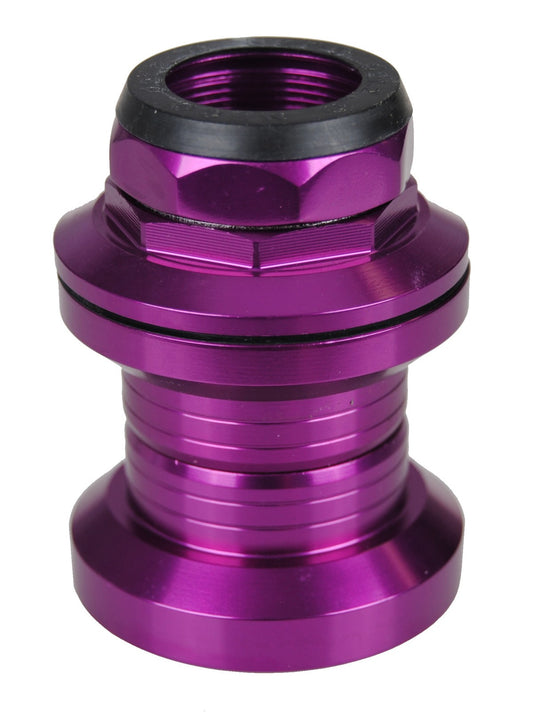 Purple Alloy BMX Bicycle Headset 1" Threaded with 32.5mm Cups - Old School