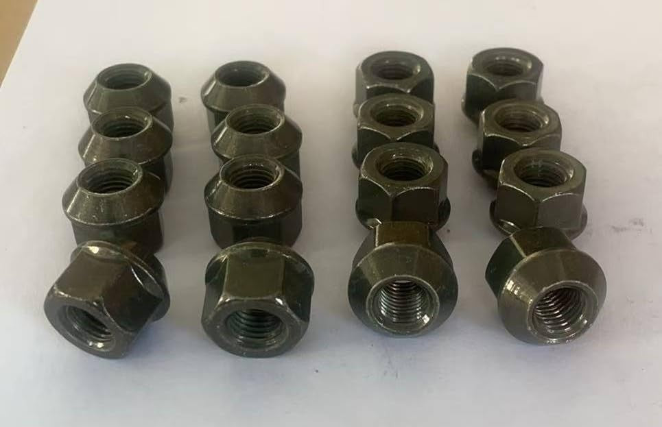16pcs M10x1.25 ATV UTV Wheel Lug Nuts Hex 17mm Replacement for Yamaha Honda Suzuki Kawasaki Arctic Cat