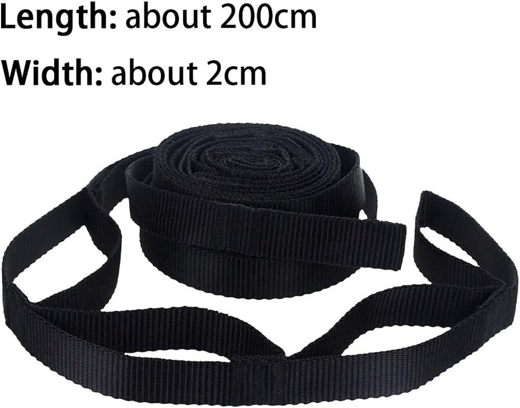 2 Pack Hammock Tree Straps Set - No Stretch Outdoor Suspension System