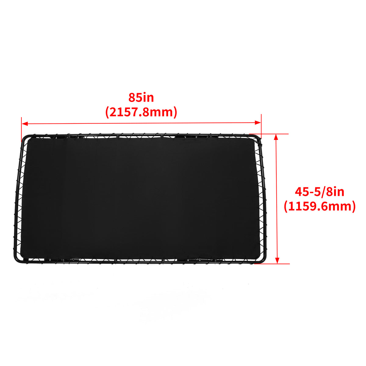 85-Inch Golf Cart Roof Top Sun Shade Kit for Club Car Precedent Onward 4-Seat