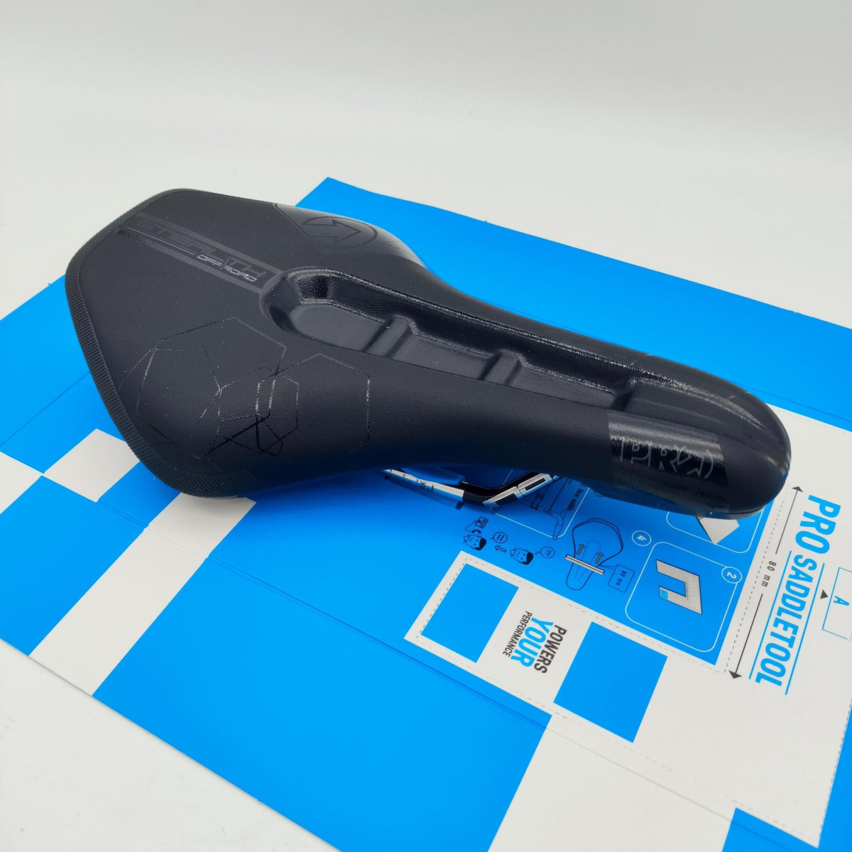 Off-Road Mountain Bike Saddle 142mm x 245mm Stainless Rail Lightweight