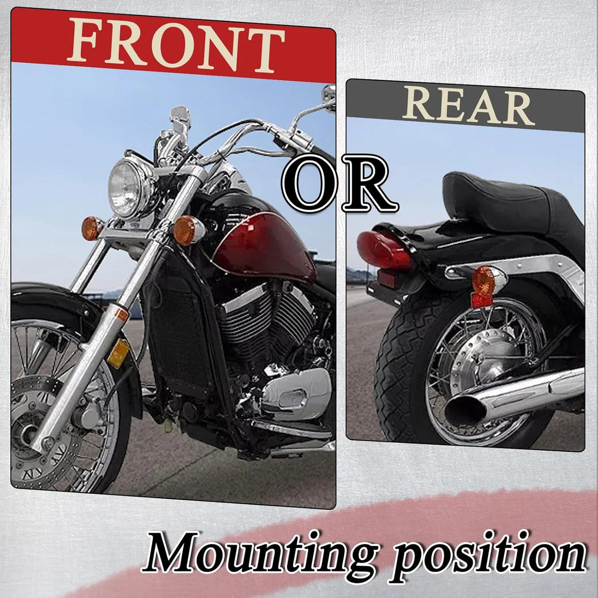 Motorcycle Turn Signal Lamp Set for Kawasaki Vulcan VN Front Rear Indicators