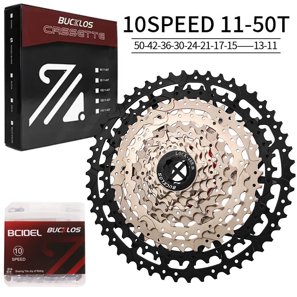 Bike Cassette and Chain Set for Shimano SRAM 8-12 Speed, 11-52T