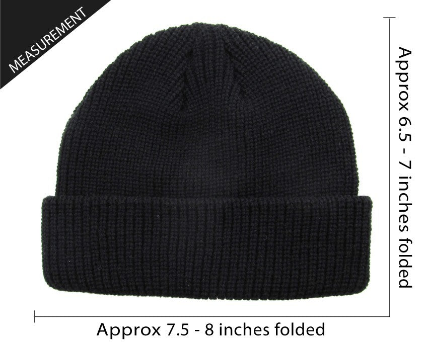 Warm Winter Knit Cuff Beanie Hat for Skiing and Outdoor Activities
