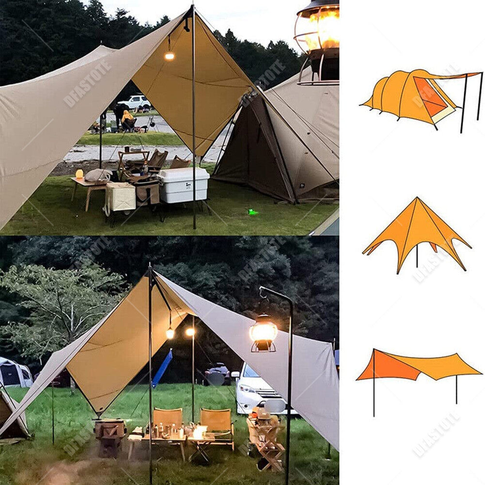 Adjustable Tent Poles Set - Telescopic Canopy Support for Camping & Hiking