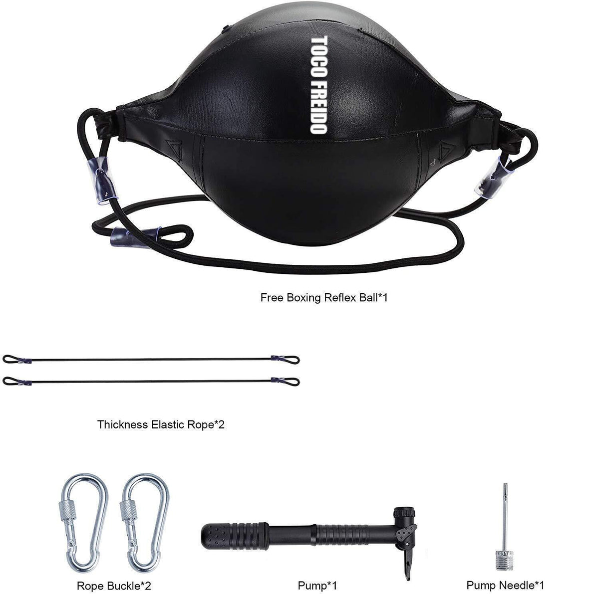 Double End Punching Ball with Speed Bag and Adjustable Headband for Boxing Training