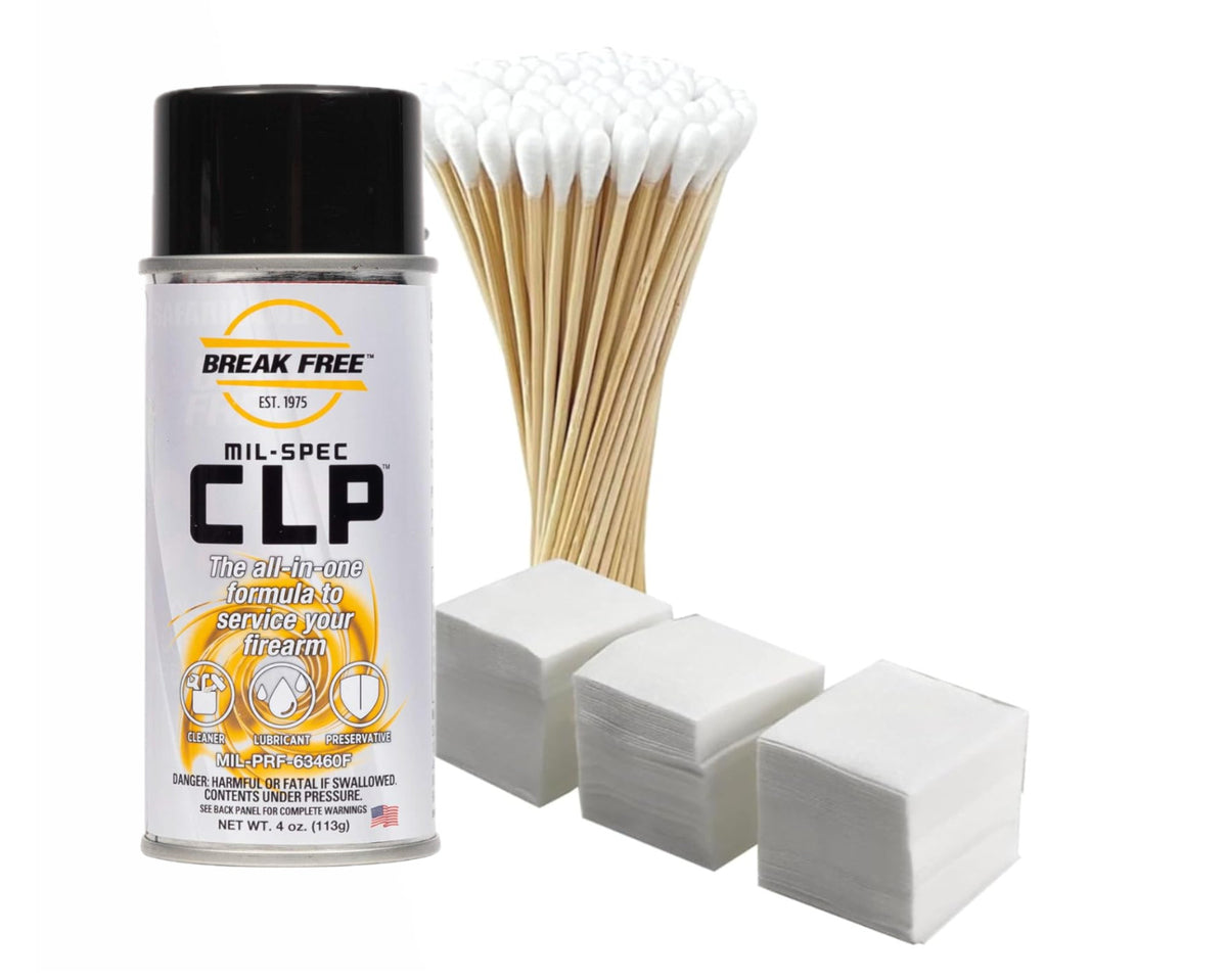 Gun Lubricant Cleaner Protectant 4 oz with 100 Swabs & 200 Patches