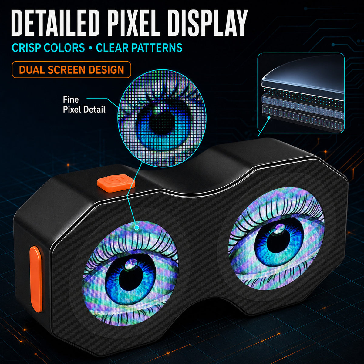LED Devil Eye Light for Motorcycle Bike App Control Waterproof Decor