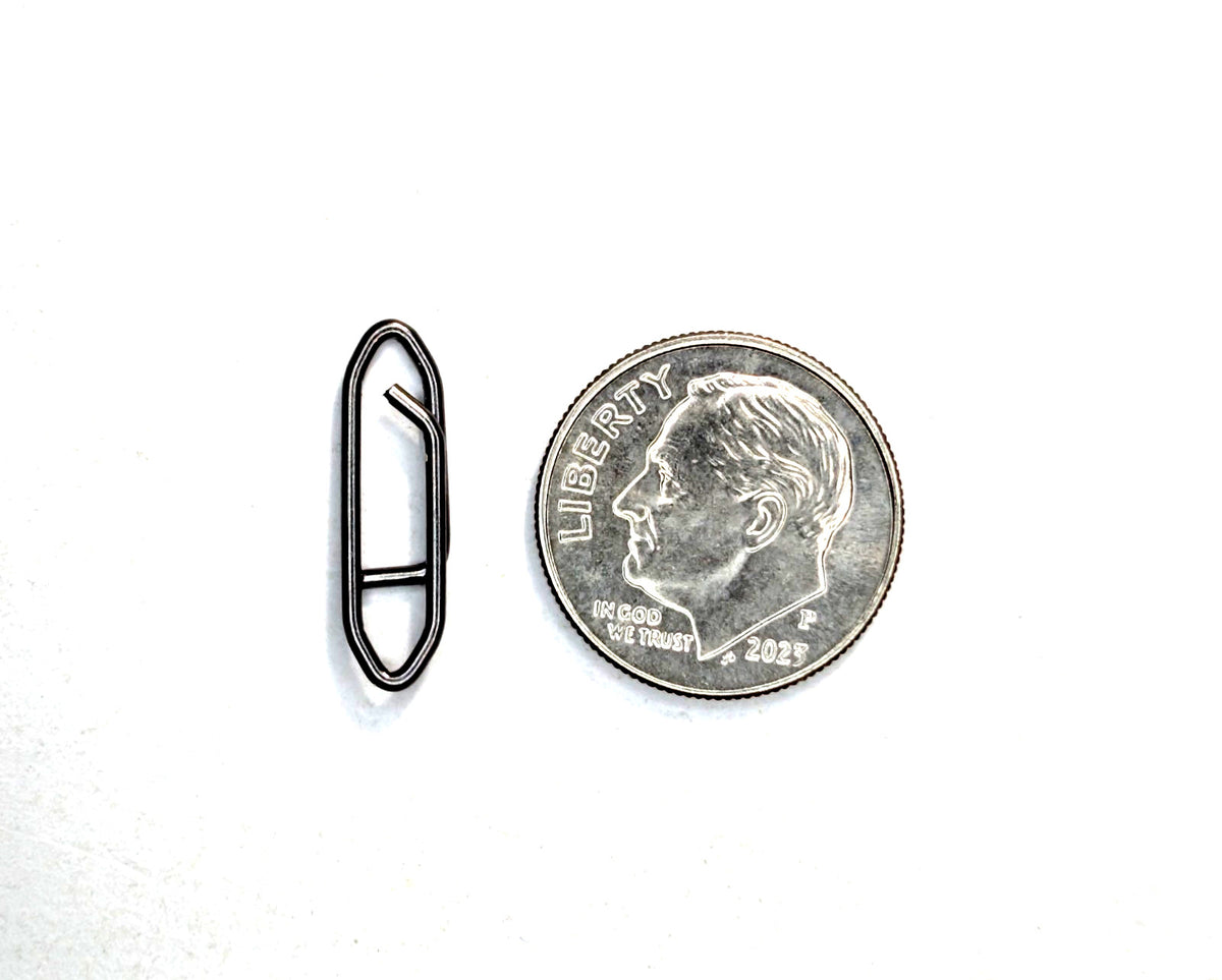 Power Clips 18mm Black Nickel 20Kg/44Lb Test Snap Fastener - 10 Pack