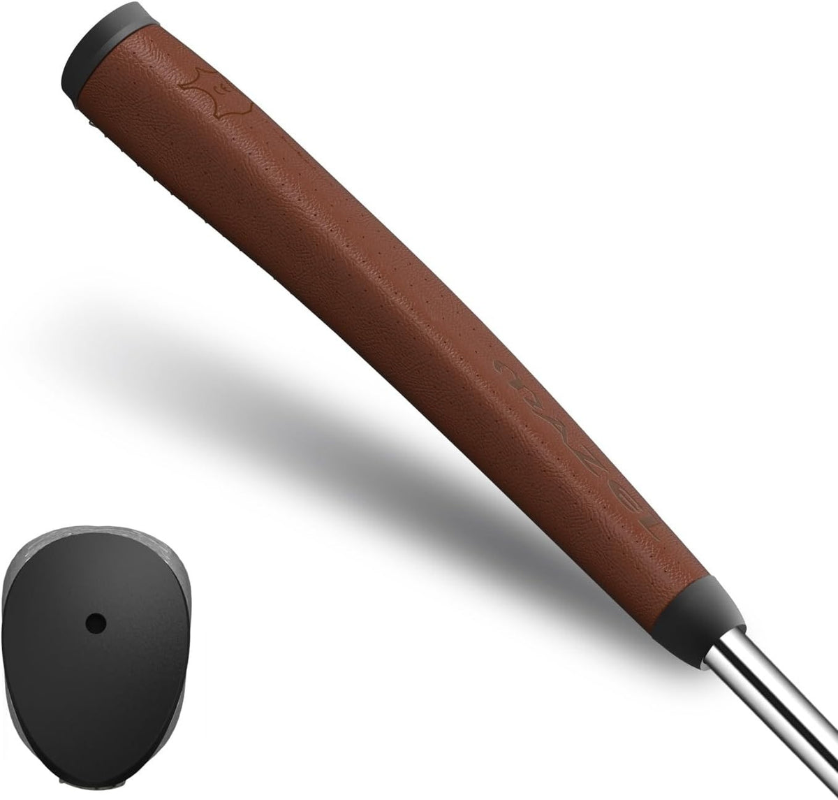 Lightweight Faux Leather Golf Putter Grip - Enhance Control & Consistency