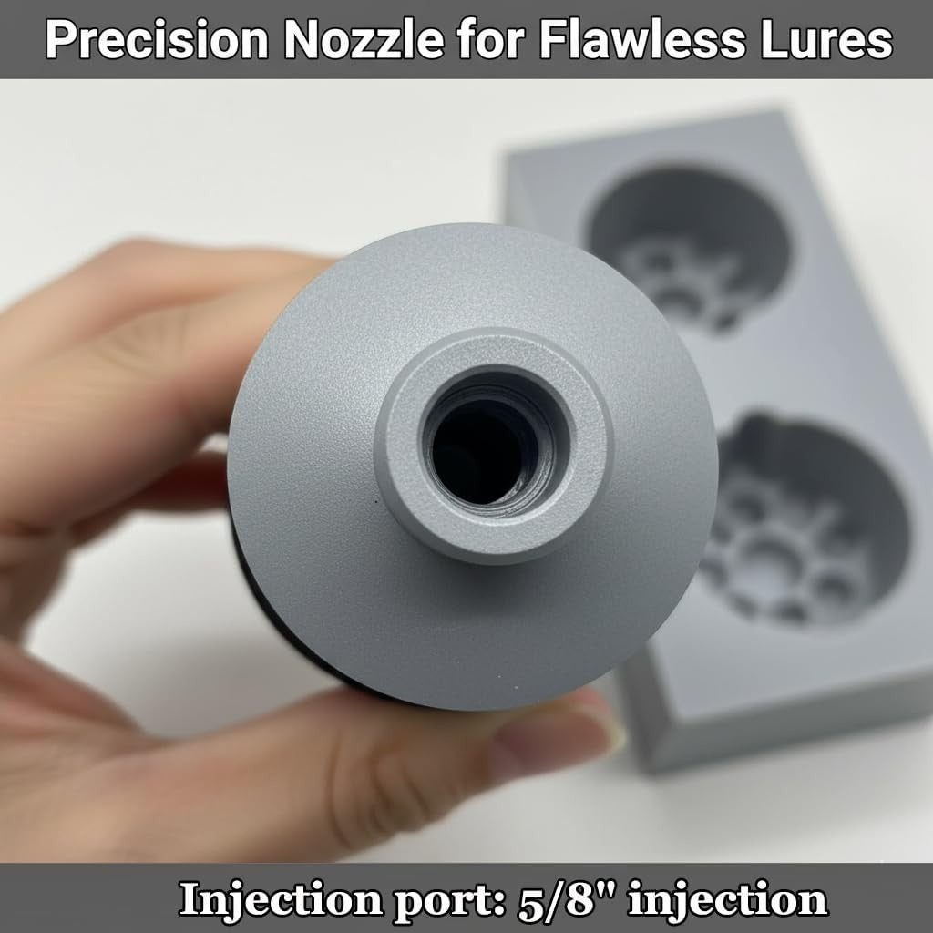 Aluminum Fishing Lure Mold Injector 230ml/8oz with Locking Nozzle