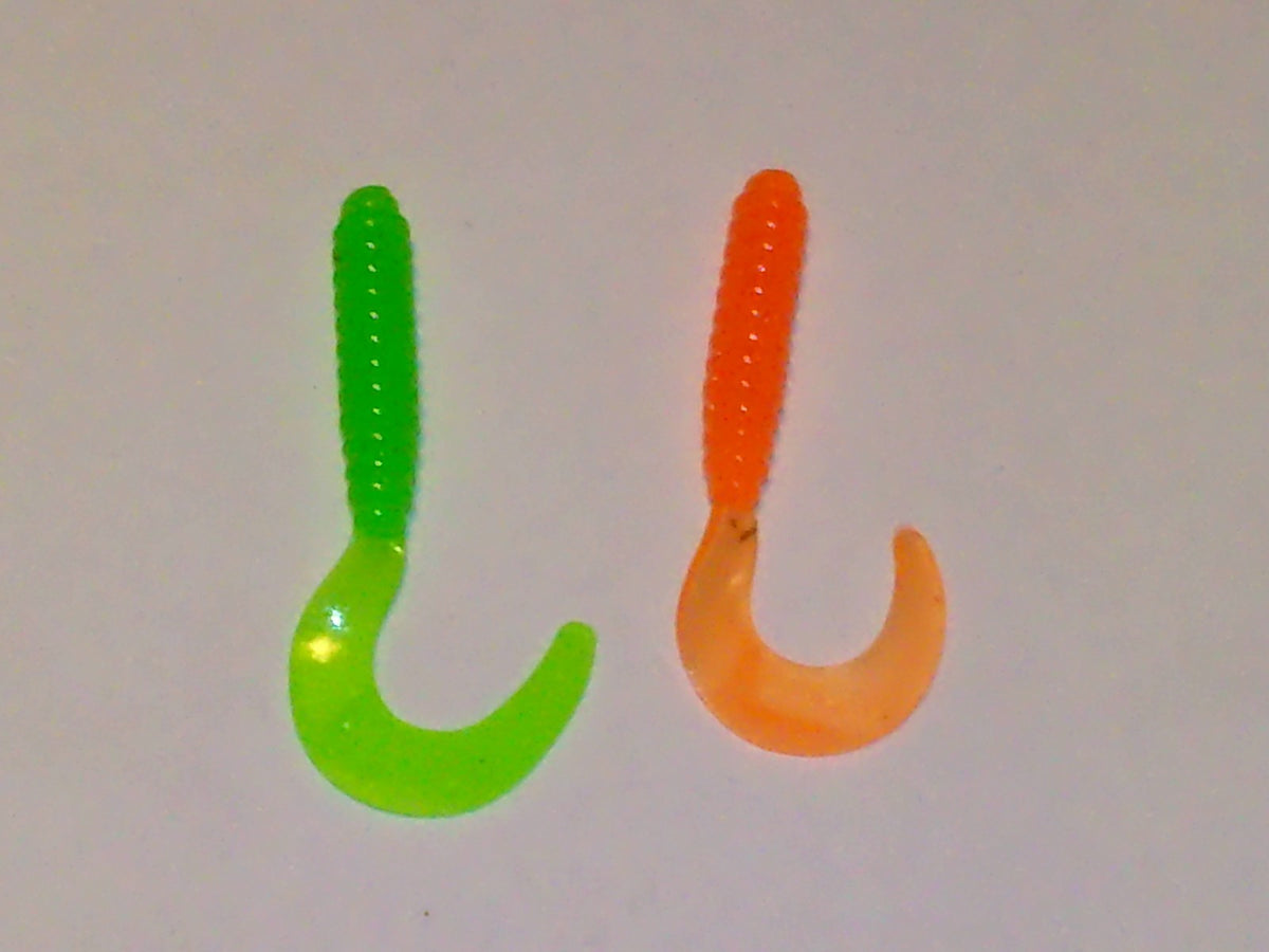 Bulk 100 Soft Plastic Fishing Lures for Crappie & Pan Fish - 2 Inch Trolling Baits