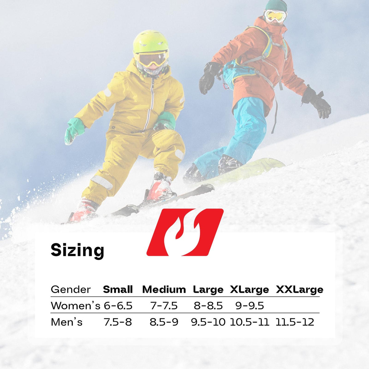 Women's Waterproof Snow Mittens with Insulation and Grip Control
