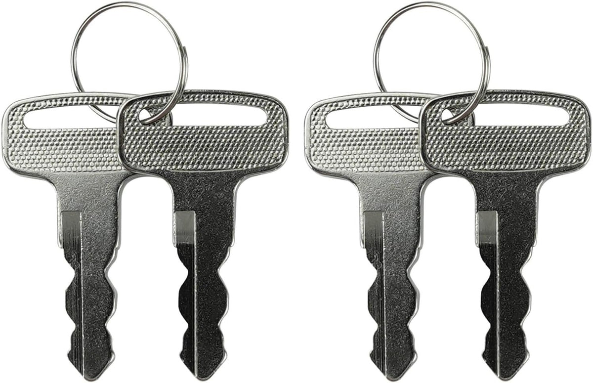 Golf Cart Ignition Keys Replacement Set for Yamaha G14 G16 G19 G22 G29 - 4 Keys & 2 Keychains