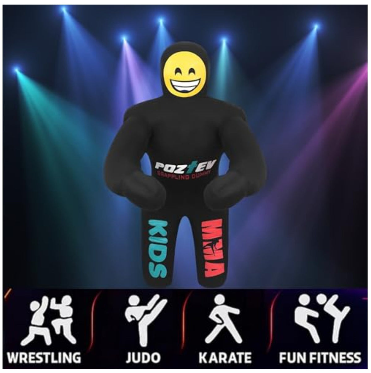 Kids 3ft Unfilled Canvas Grappling Dummy for MMA Wrestling Jiu Jitsu Training