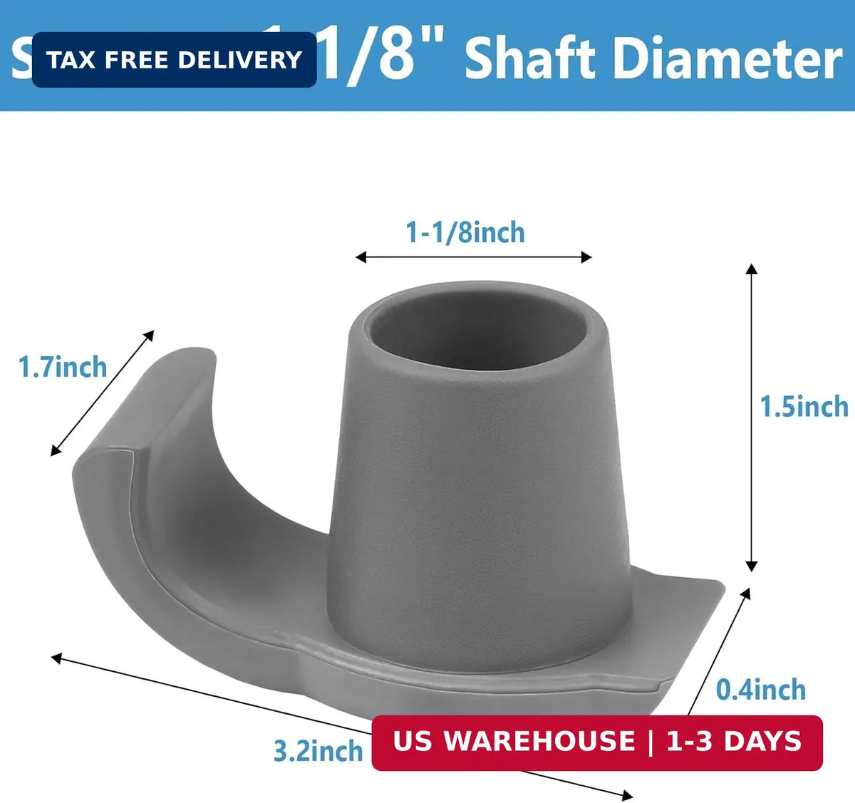 Walker Ski Glides 2 Pack Heavy Duty Replacement Feet for Folding Walkers
