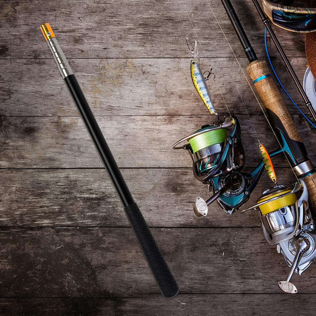 Stainless Steel Fishing Harpoon with Aluminum Alloy Telescopic Rod - Salt & Fresh Water Spear