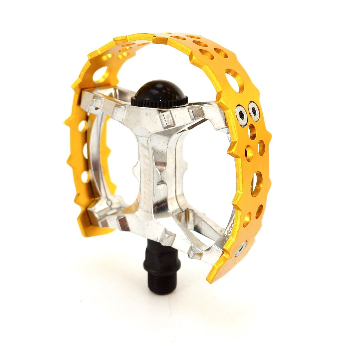 Tipsum Odyssey Bear Trap BMX Pedal - Sharp Pin, 9/16" or 1/2" Diameter, Gold