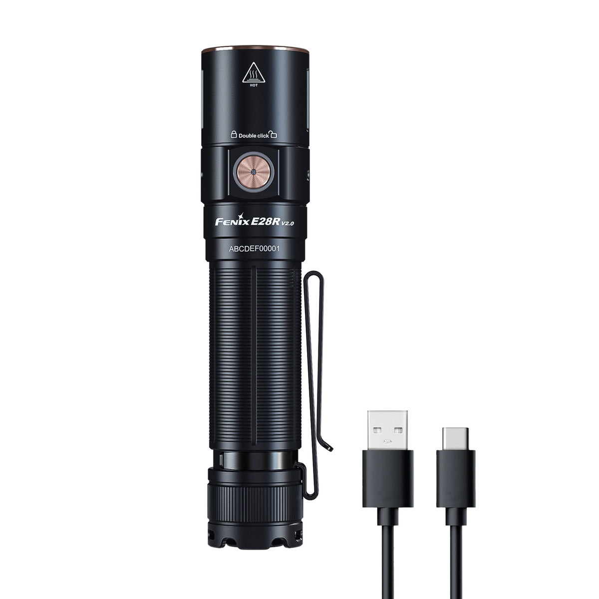 Rechargeable LED Flashlight 1700 Lumens USB-C Handheld Torch for Camping