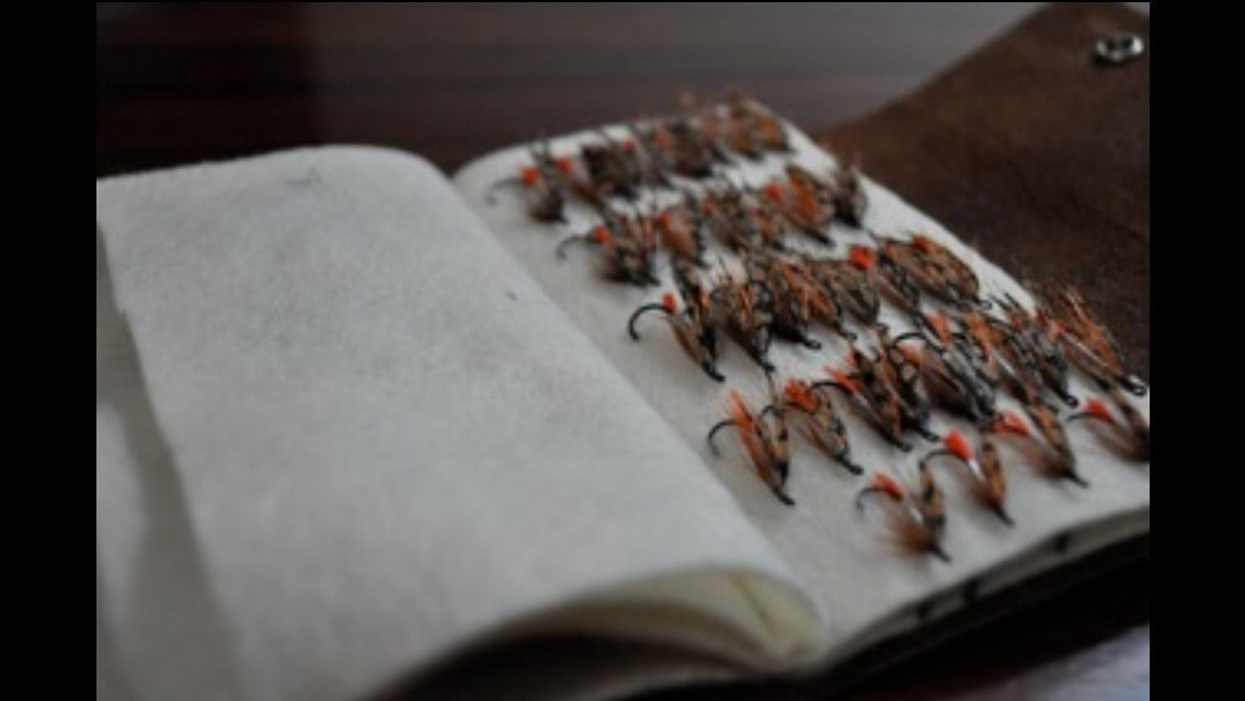 Leather Fly Wallet - Custom Made Fly Book for Fishing Tackle, USA