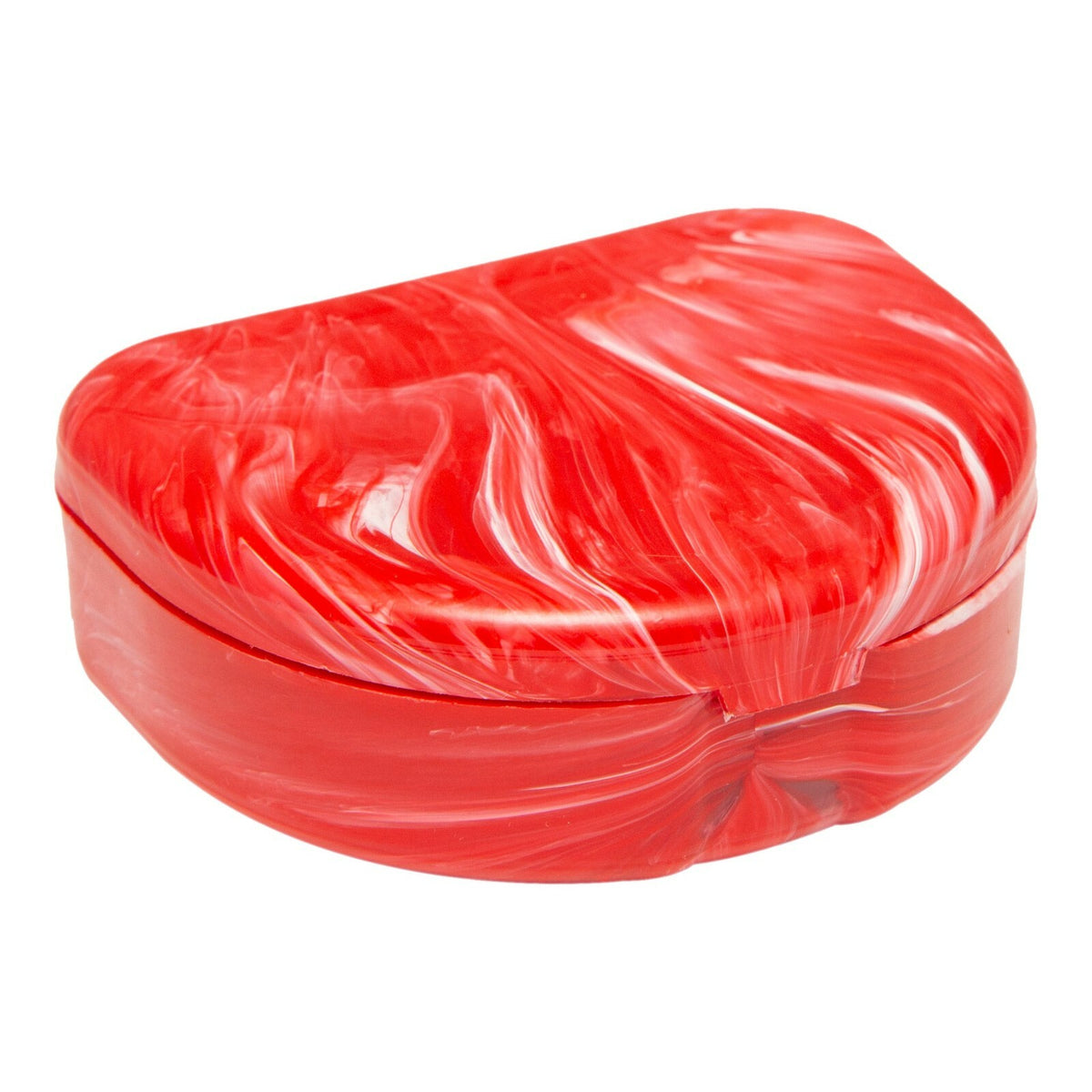 Sporting Goods Mouthguard Case Red and White for Protective Gear
