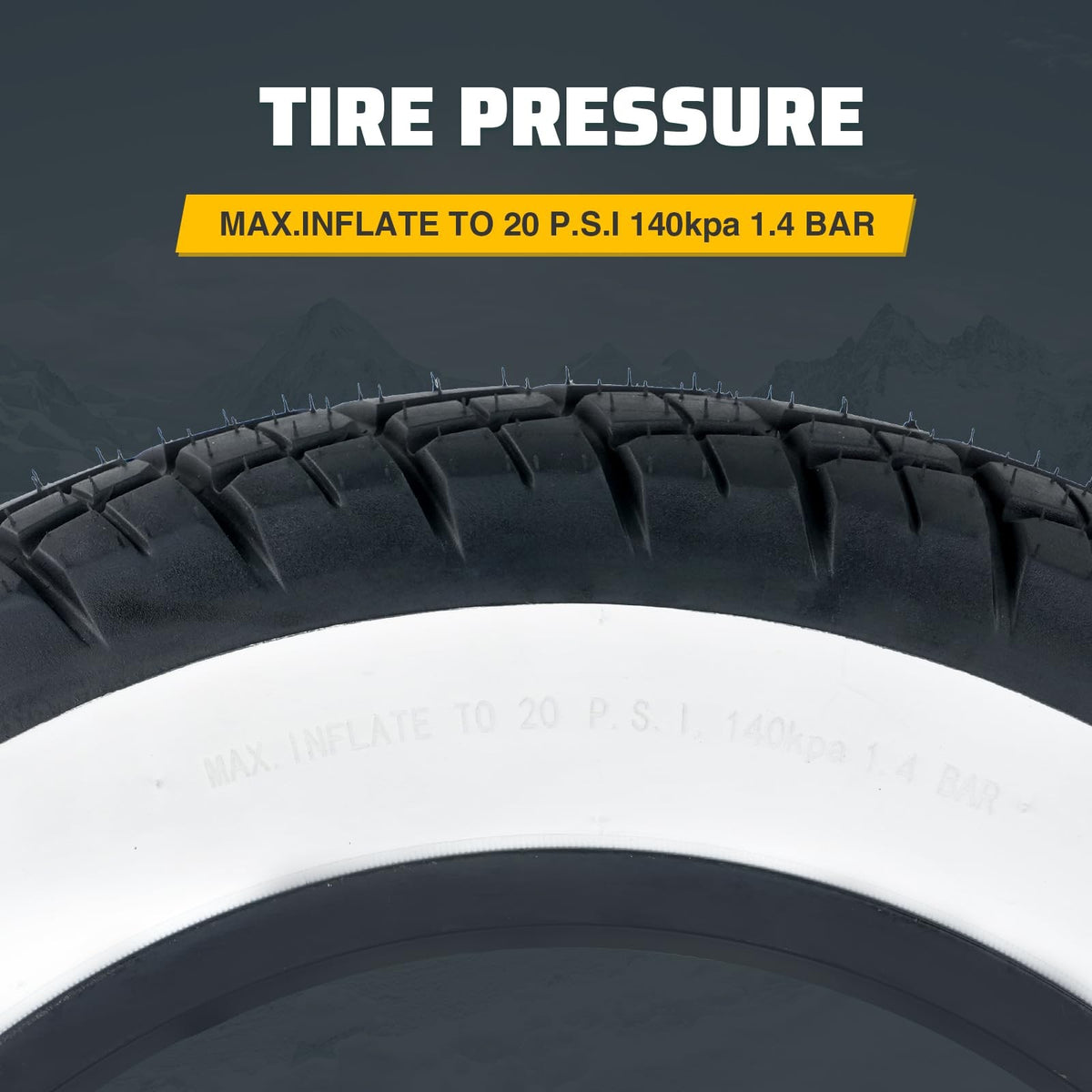 2 Pack 16x4.0 Fat Tire Inner Tubes for E-Bike Mountain Bike Snowbike