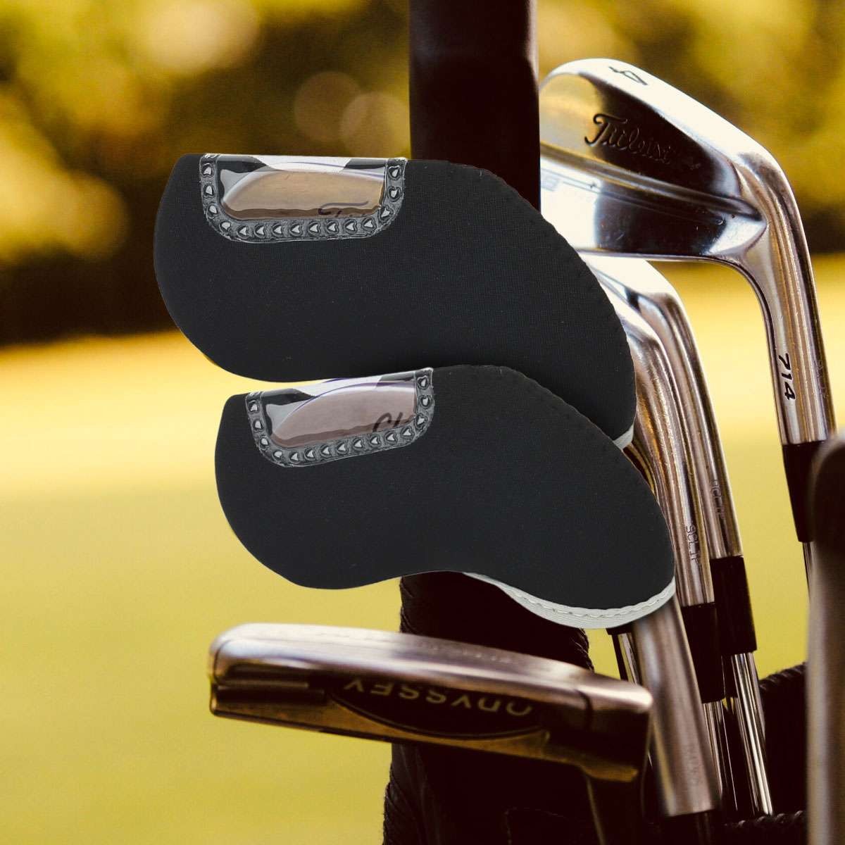 Golf Club Head Covers Set 10pcs Neoprene Iron Protector Covers