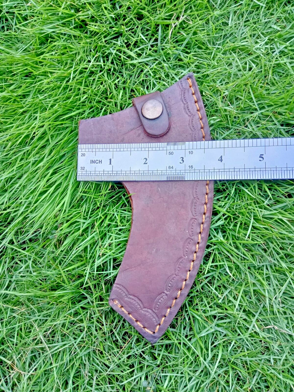Leather Axe Sheath for Hunting and Camping - Fits 6' Axe Blades
