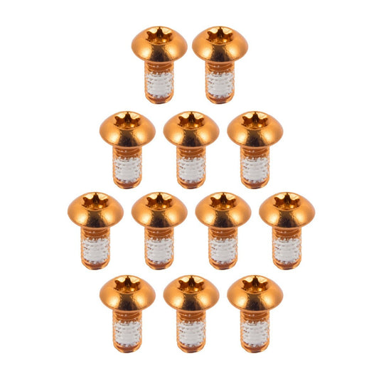 Mountain Bike Rotor Bolts T25 Titanium Steel 12 Pack for Disc Brakes