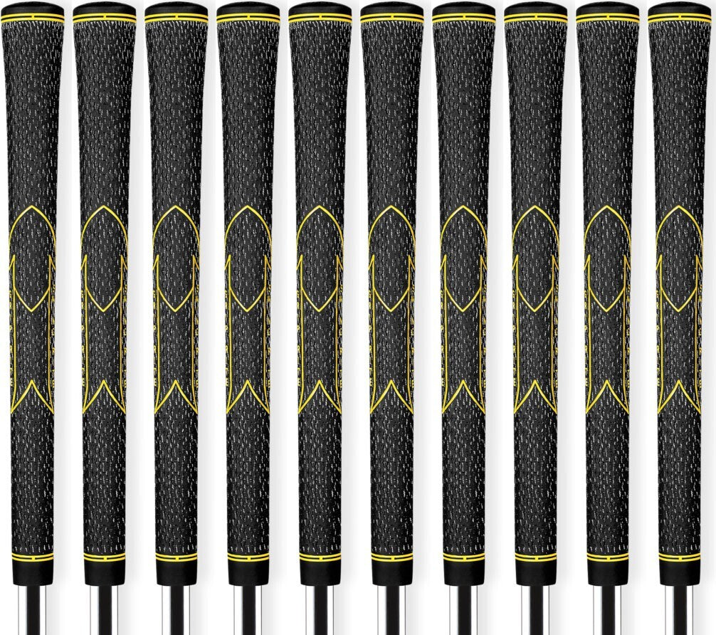 Golf Pride V-55 Cord Golf Grips Set of 10 - Standard Size, Moisture Wicking