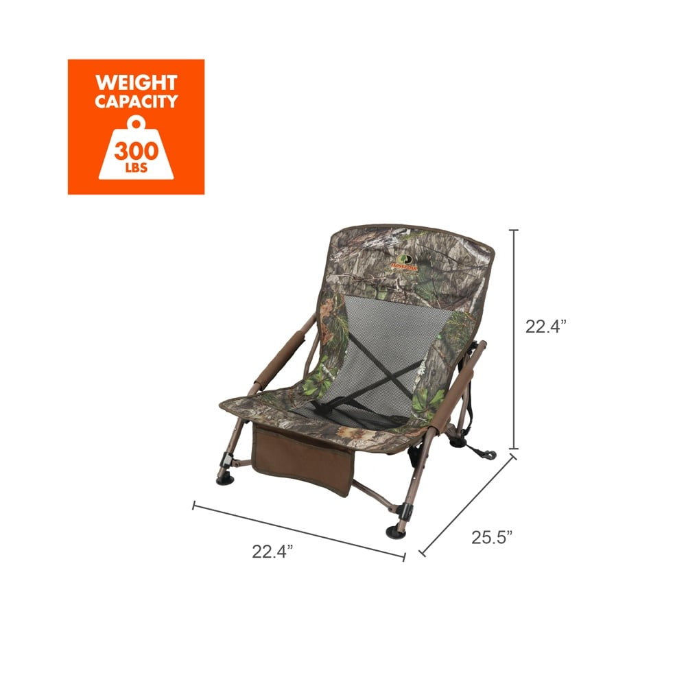Hunting Chair with Camouflage Fabric - Portable, Adjustable, Comfortable for Turkey Hunting