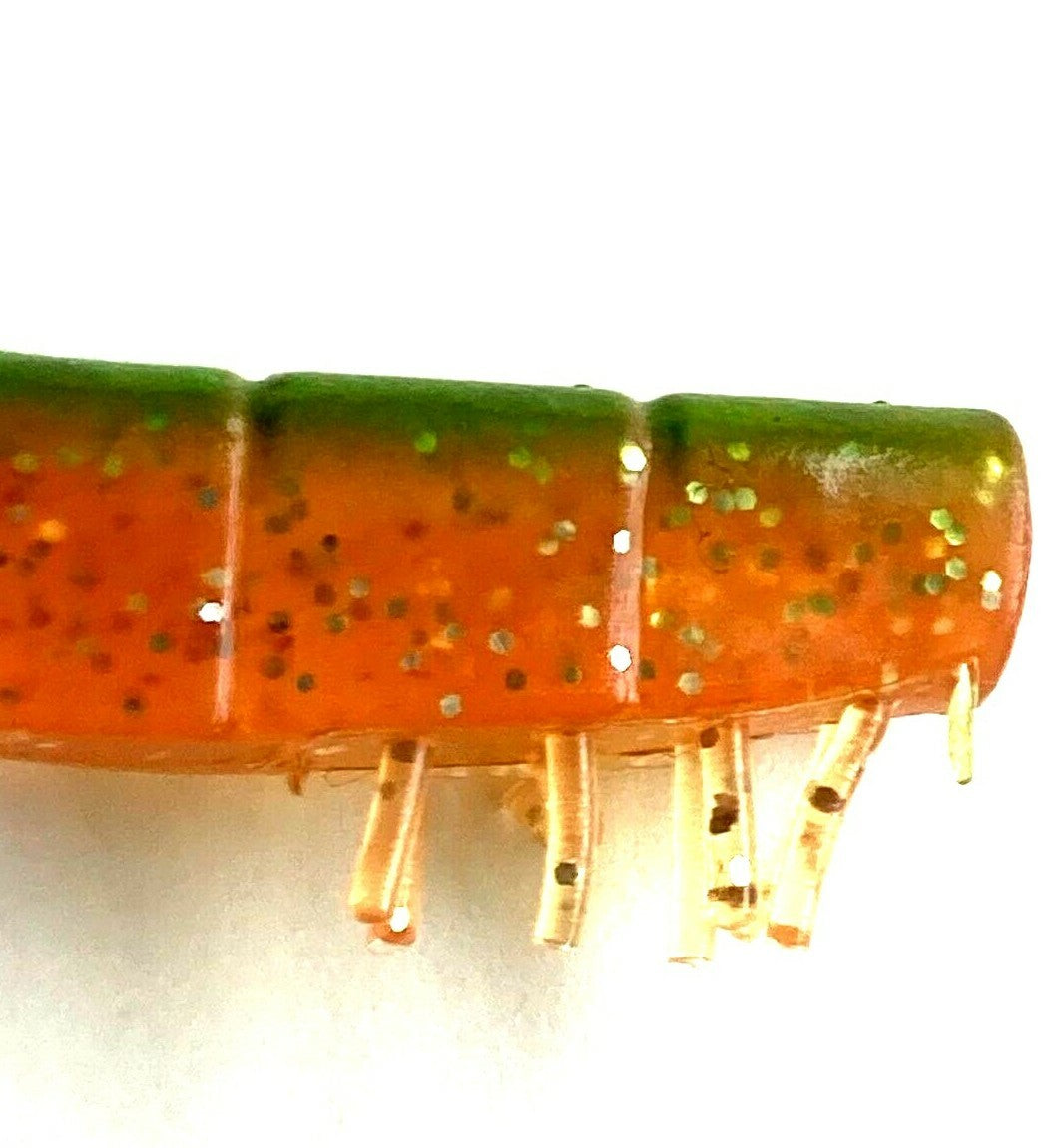 Artificial Shrimp Baits Soft Plastic Lures for Saltwater Fishing 4 Inch - 20 Pack