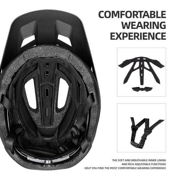 Mountain Bike Helmet for Men & Women - Black Gold, M Size