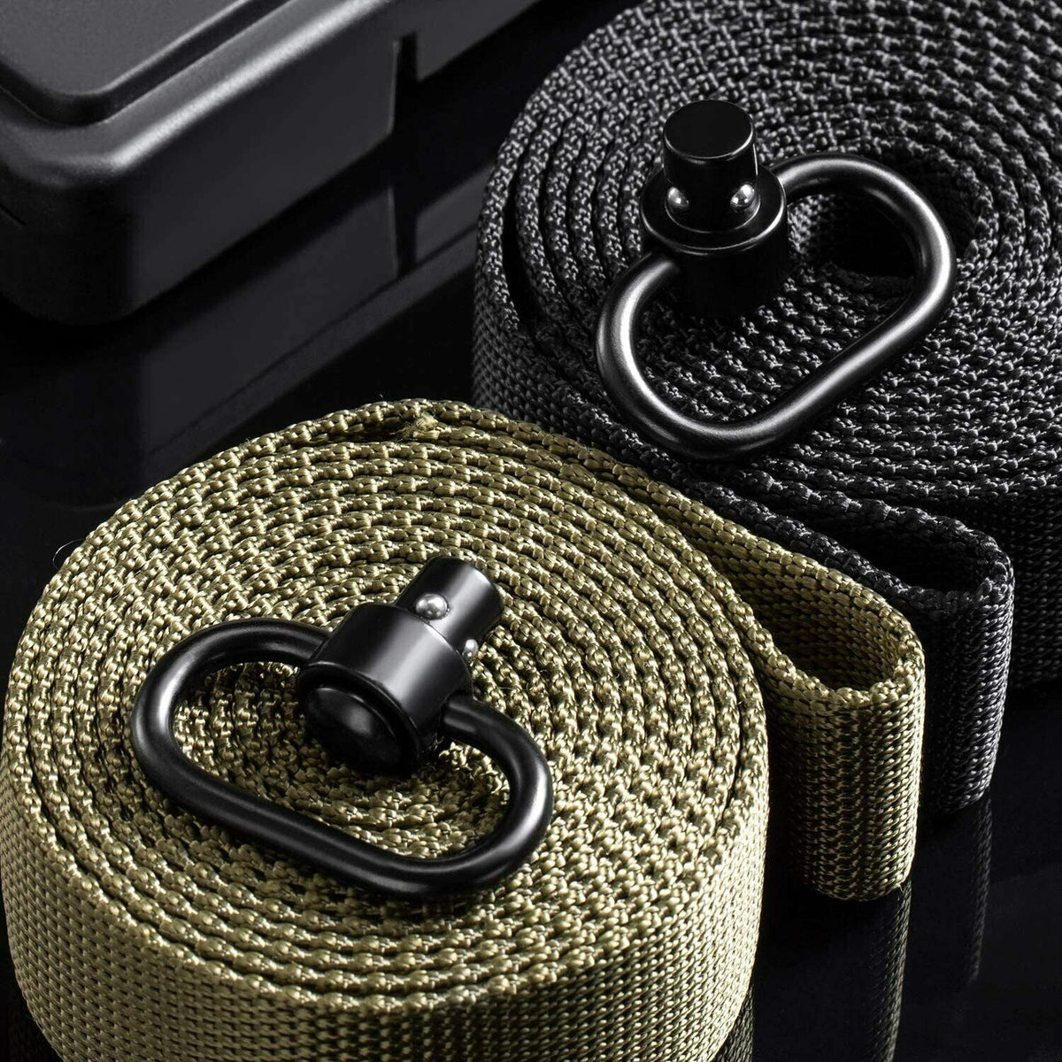Heavy Duty 1.25-Inch Quick Detach Rifle Sling Swivel Mounts - 2 Pack