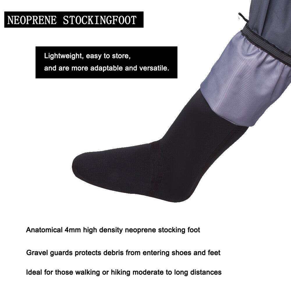 Fly Fishing Chest Waders Breathable Waterproof Durable Stocking Foot Waders