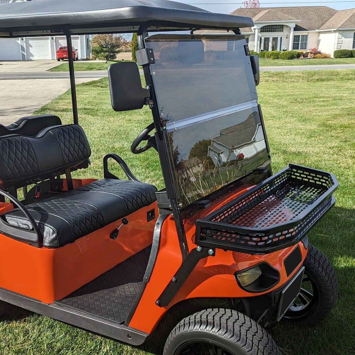 Golf Cart Windshield for 2014+ EZGO TXT Fold Down Tinted Front Protection