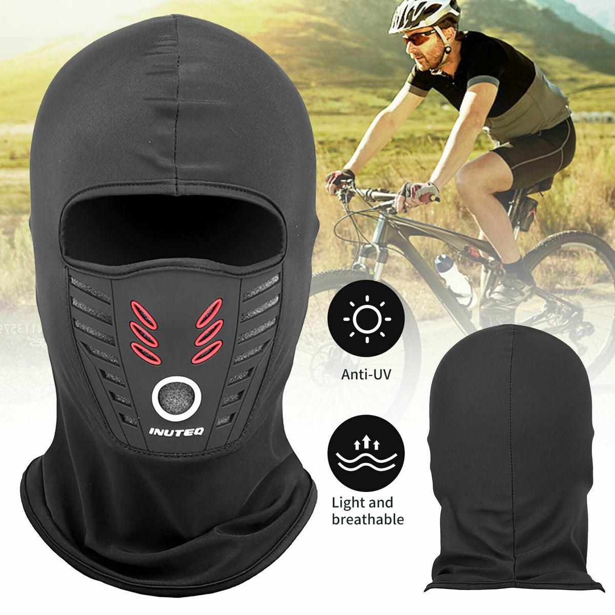 Full Face Ski Mask UV Protection Balaclava for Outdoor Sports Men Women