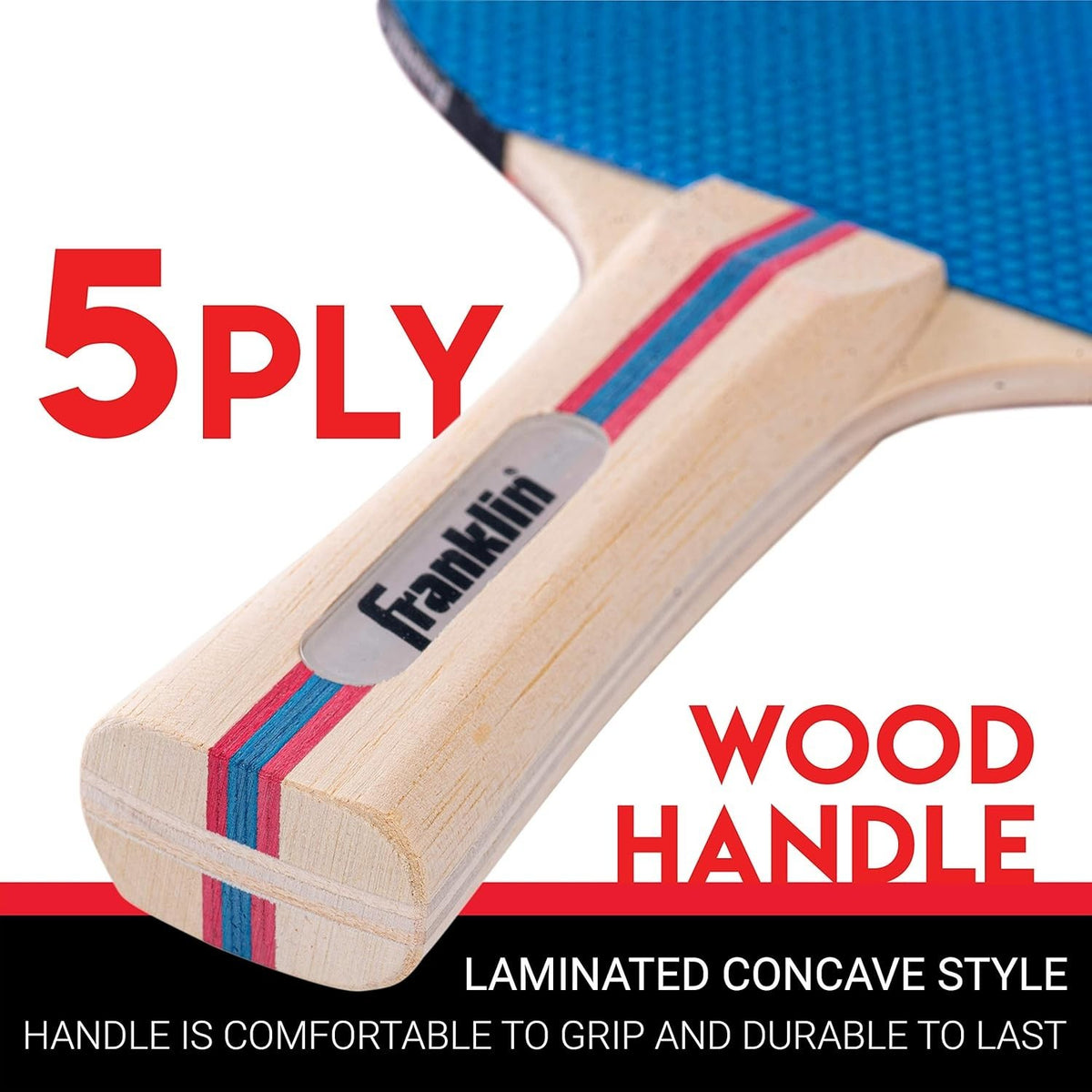 Franklin Sports Table Tennis Paddles Set with 3 Balls – 2 Player Boxed