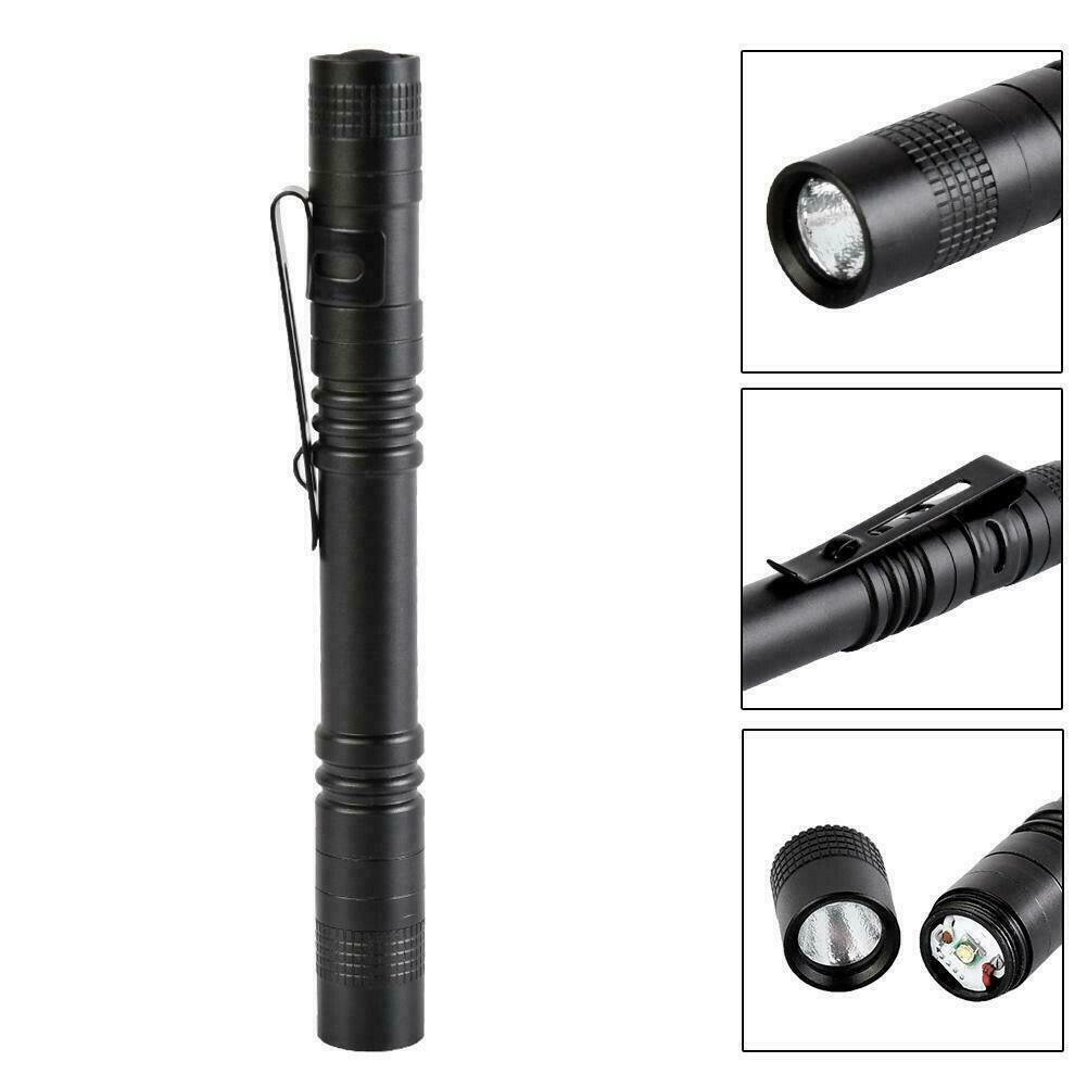 Mini LED Tactical Flashlight Set - Compact Waterproof Penlight for Outdoor & Emergency Use