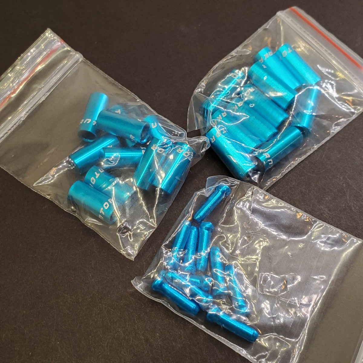 30 Pc Bicycle Cable End Caps & Ferrule Hop-Up Kit - Multiple Colors