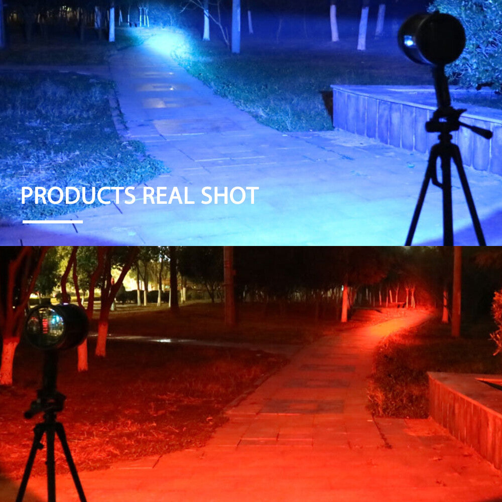 Super Bright LED Searchlight with 200000 Lumens, Handheld Camping Spotlight