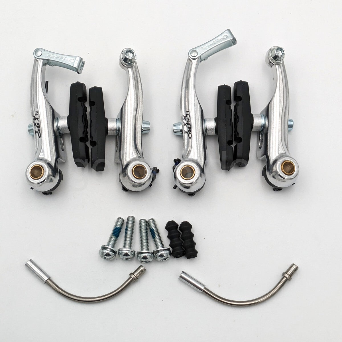 Tektro RX1 Mini V-Brake Canti Brake Set for Cyclocross Bikes - Silver, Front & Rear